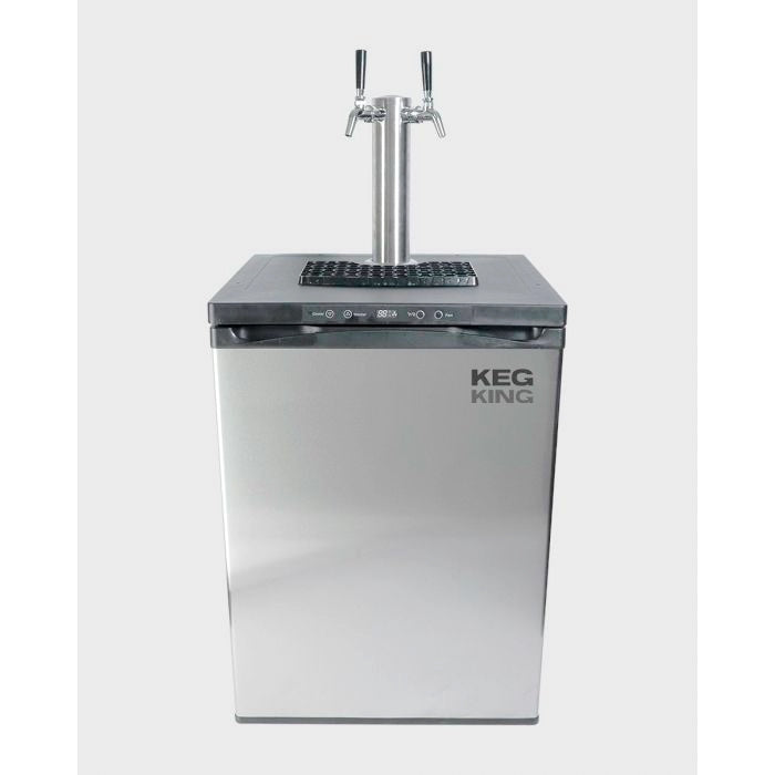 Kegerator | KegMaster Series XL | front view of double tap kegerator